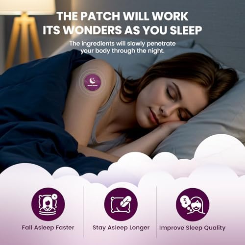 Parches para Dormir para Adultos Extra Fuertes: Parches de Melatonina y Valeriana, Fáciles de Aplicar, 42 Parches - imagen 4