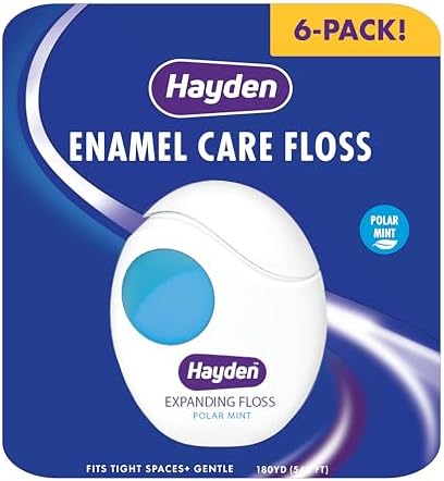 Hilo Dental Hayden Enamel Care para Boca Sensible | Ayuda a Restaurar el Esmalte | Sabor Menta | 30 Yardas por Unidad (Paquete de 6) - imagen 8