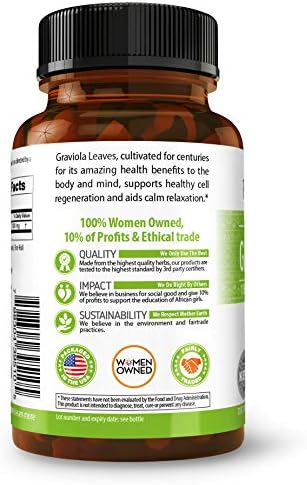 Cápsulas de Soursop Herbal Goodness - Extracto de Hojas de Guanábana 4X para Función Celular y Soporte Inmunológico | Suplemento Digestivo Orgánico, - imagen 3
