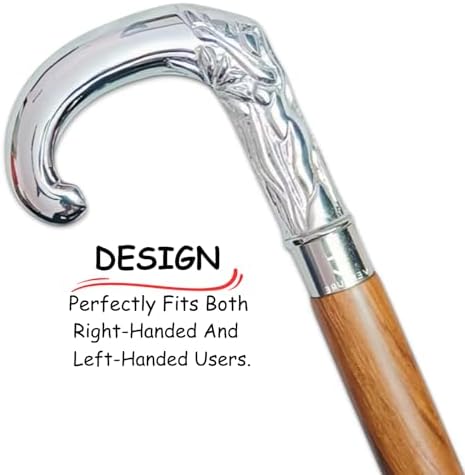 Bastón Antiguo de Madera Marrón en Espiral con Mango de Loro de Plata y Latón, Bastón de Regalo para Hombres y Mujeres - imagen 3
