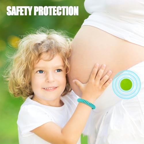 Pulseras Repelentes de Mosquitos 45 Piezas, Bandas Envuelta Individualmente con 60 Parches Repelentes, Sin DEET, Pulseras para Adultos y Niños - imagen 4