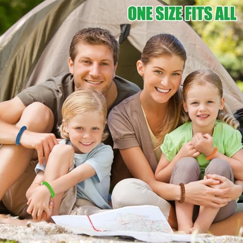 Pulseras Repelentes de Mosquitos 45 Piezas, Bandas Envuelta Individualmente con 60 Parches Repelentes, Sin DEET, Pulseras para Adultos y Niños - imagen 5