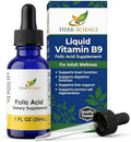 Suplementos de Ácido Fólico Líquido Herb-Science - Gotas de Vitamina B9 para Función Cerebral y Digestiva, Soporte Hepático - Sin Gluten, No - imagen 1