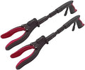 Herramienta de Alcance Grabber de 19 de Aluminio con Garra Magnética y Luz LED, 2 Piezas, Agarrador Plegable para Personas Mayores, Rojo, By Luxet - imagen 1