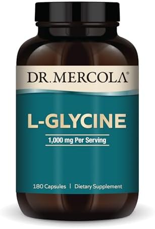 Dr. Mercola L-Glicina - Ayuda a la Producción de Glutatión y Colágeno - Soporta la Salud del Corazón, Cerebro, Digestión, Metabolismo e Inmunidad - - imagen 1