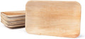 Platos Rectangulares de Hoja de Palma Eco Craft Stix 6x9 Pulgadas. Paquete de 50. Bandeja Desechable Ecológica para Charcutería. Ideal para Bodas y - imagen 1