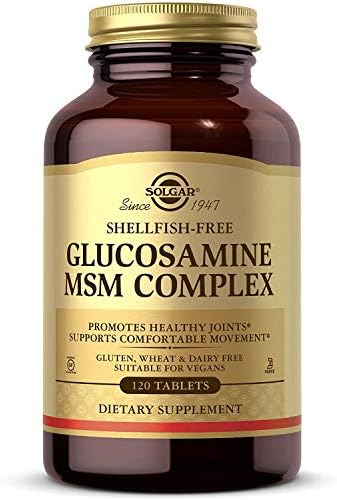 Solgar Glucosamina MSM Complejo, 120 Tabletas - Promueve Articulaciones Saludables - Soporta Flexibilidad y Rango de Movimiento - Libre de Mariscos, - imagen 1