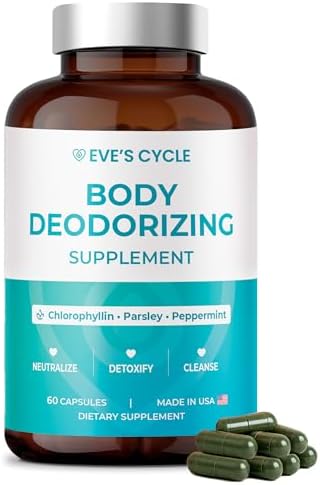 Suplemento Desodorante Corporal – Cápsulas de Clorofila Natural con Perejil y Menta – 60 Píldoras Veganas de 500mg+ – Tratamiento para Mal Aliento y - imagen 1
