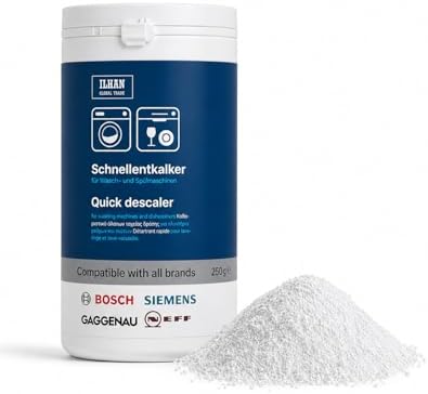 Desincrustante Rápido ILHAN GLOBAL TRADE 250 g Compatible con Lavadoras y Lavavajillas Bosch, Neff y Siemens, Anti Sarro 0311506 - imagen 1