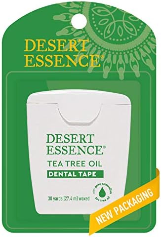 Cinta Dental de Aceite de Árbol de Té Desert Essence - 30 Yards - Paquete de 6 - Cera Natural con Cera de Abejas - Cinta Gruesa sin Desgarros - Ideal - imagen 2
