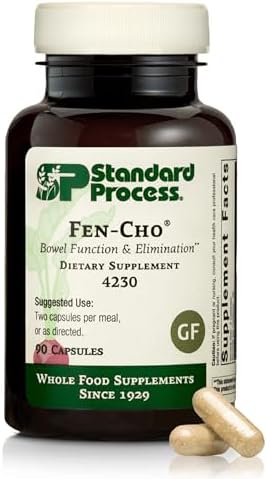 Suplemento Digestivo y de Salud Intestinal Standard Process Fen-Cho - Libre de Gluten, Lácteos y Soja - 90 Cápsulas (45 Porciones) - imagen 1