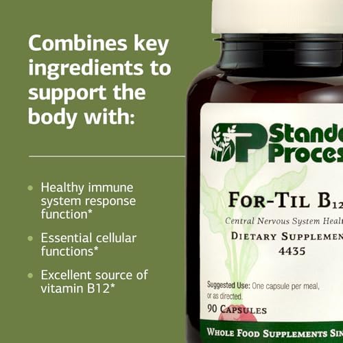 Standard Process - Suplemento de Vitamina B12 for-Til - Apoyo para el Cerebro y Sistema Nervioso - Salud Inmunológica y Función Celular - 90 Cápsulas - imagen 4