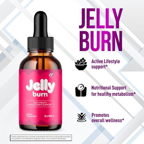 Paquete de 2 Jelly Burn Drops, Gotas JellyBurn Oficiales con Ingredientes Naturales, Suplemento Multivitamínico Avanzado para Estilo de Vida Activo - imagen 3