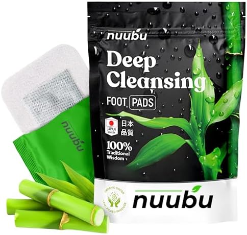 Parches Nuubu para los Pies - Parches Herbales Naturales para el Cuidado de los Pies, Ingredientes Orgánicos Japoneses - Vinagre de Bambú y Turmalina - imagen 1