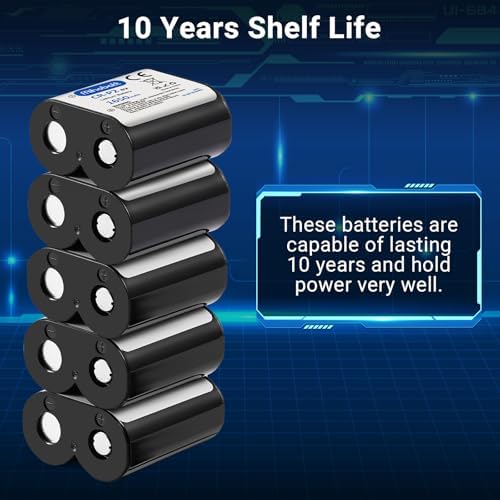 Batería Mihobatt 5-Pack CR-P2, 6V 1650mAh de Litio, Reemplazo para 223A, DL223A, EL223AP y 2CR-P2 - imagen 3