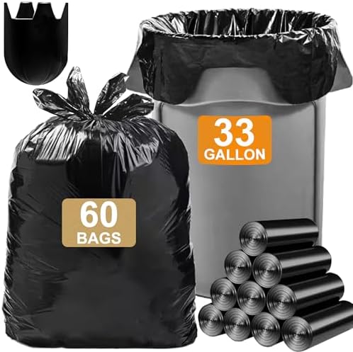 Bolsas de Basura de 18 Galones, 120 Cuentan, Refuerzo con Cuerda, Compatibles con Compactadores Kitchenaid, Whirlpool y GE de 15 Pulgadas - ¡GRAN - imagen 6