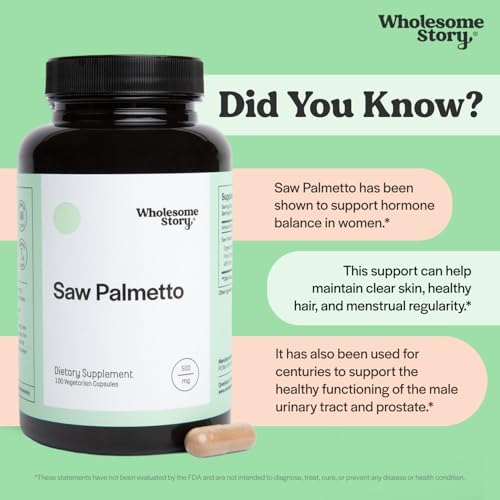 Saw Palmetto para Hombres y Mujeres | Extracto y Mezcla en Polvo | Equilibrio Hormonal, Salud Urinaria y Soporte Androgénico | 500mg en Cápsulas | - imagen 4