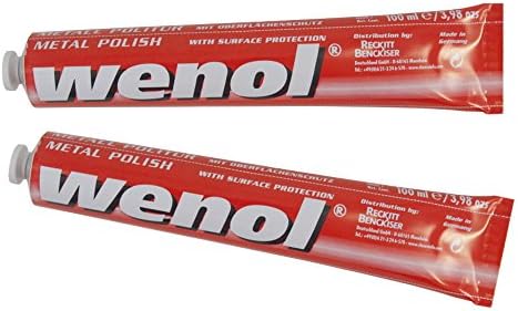 Wenol Pulidor de Metal Brillante con Protección de Superficie, Paquete de 2 - imagen 1