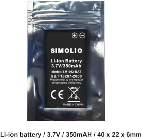 Batería de Reemplazo SIMOLIO para Audífonos Inalámbricos de TV SM-823 Pro, SM-823D Pro, SM-824D1, SM-824D2, SM-828D1, SM-828D2, SM-8245 y SM-863D, - imagen 4