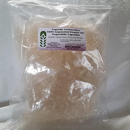 Cápsulas Vacías de Vegetales 1000 Unidades, Tamaño 00, Veganas y Vegetarianas en Bolsa Reutilizable - Capsule Connection - imagen 1