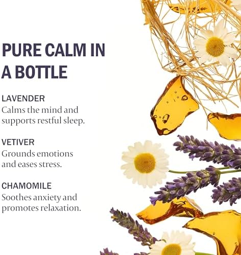 Spray de Almohada Kair - Lavanda, Vetiver y Manzanilla | Aromaterapia Natural, 3.4 Oz, Botella de Vidrio Recargable, Aceites Esenciales 100% Puros, - imagen 4