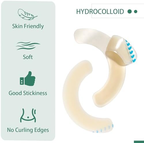 XIIFIIFII 30 Piezas de Tiras Elásticas para Barrera de Ostomía, Suministros Médicos de Piel Amigable y Adhesivo a Prueba de Fugas, Cinta Hidrocoloide - imagen 3