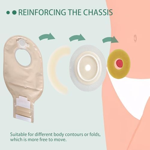 XIIFIIFII 30 Piezas de Tiras Elásticas para Barrera de Ostomía, Suministros Médicos de Piel Amigable y Adhesivo a Prueba de Fugas, Cinta Hidrocoloide - imagen 4