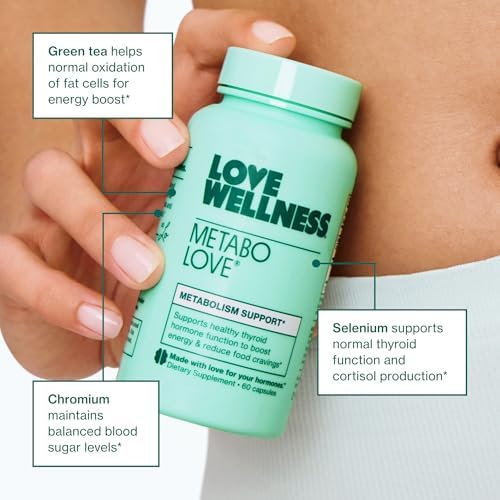 Love Wellness Metabolove | Suplemento para Mujeres que Acelera el Metabolismo | Combate Antojos y Aumenta Energía | Apoyo a Cortisol y Tiroides | Sin - imagen 4