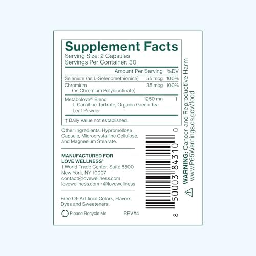Love Wellness Metabolove | Suplemento para Mujeres que Acelera el Metabolismo | Combate Antojos y Aumenta Energía | Apoyo a Cortisol y Tiroides | Sin - imagen 6