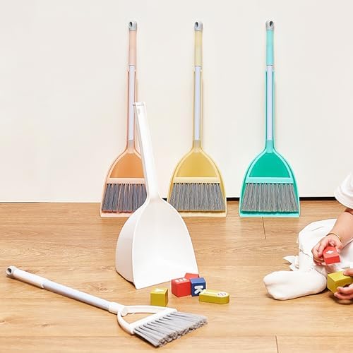 Juego de 4 Mini Escobas con Recogedor para Niños, Set de Limpieza para Niñas y Niños, Ayudantes de Limpieza para Cocina y Baño - imagen 5