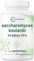 Probióticos Saccharomyces Boulardii de Micro Ingredients, 10 Mil Millones CFU con Prebióticos, 240 Cápsulas Vegetarianas | Mezcla 2 en 1 con Inulina - imagen 1