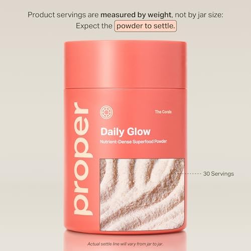 Proper, The Corals Daily Glow Beauty Blend - Superfood en Polvo con Colágeno, Ácido Hialurónico, Vitamina C y MSM para Piel, Cabello y Uñas - imagen 2