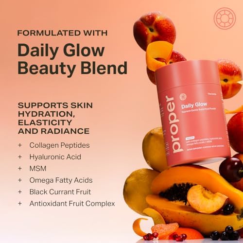 Proper, The Corals Daily Glow Beauty Blend - Superfood en Polvo con Colágeno, Ácido Hialurónico, Vitamina C y MSM para Piel, Cabello y Uñas - imagen 5