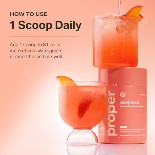 Proper, The Corals Daily Glow Beauty Blend - Superfood en Polvo con Colágeno, Ácido Hialurónico, Vitamina C y MSM para Piel, Cabello y Uñas - imagen 7