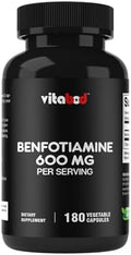 Vitabod Benfotiamina 600mg – 180 Cápsulas Vegetarianas – Suplemento de Vitamina B1 Soluble en Grasas - imagen 1