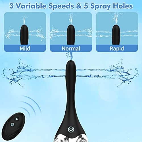 Bulbo Enema Eléctrico Automático de 15oz con 3 Velocidades, Limpiador de Silicona para Hombres y Mujeres, Kit Reutilizable con Control Remoto y - imagen 3