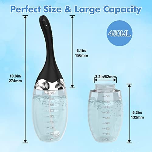 Bulbo Enema Eléctrico Automático de 15oz con 3 Velocidades, Limpiador de Silicona para Hombres y Mujeres, Kit Reutilizable con Control Remoto y - imagen 5