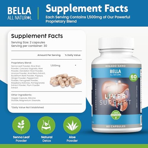 Cápsulas Bella de Soporte Natural para el Hígado - imagen 2