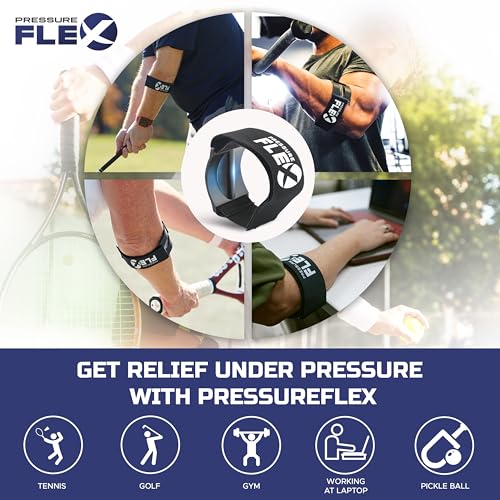 Férula para Codo de Tenista para Hombre - Férula para Codo de Golfista, Soporte de Antebrazo Ajustable con Barrita de Presión para Alivio de - imagen 4