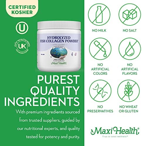 Colágeno Marino en Polvo Maxi Health – Péptidos Tipo I Sin Sabor para Hombres y Mujeres - Suplemento de Proteína para Articulaciones, Piel, Cabello y - imagen 5