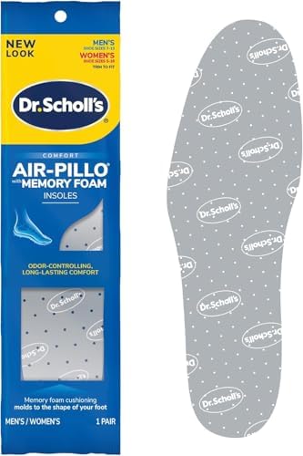 Plantillas Dr. Scholl's Air-Pillo con Espuma Viscoelástica para Hombre 7-13 / Mujer 5-10, Paquete de 4 - imagen 4