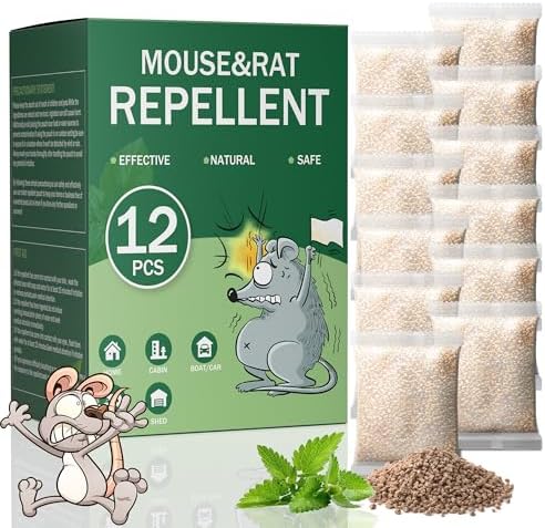 Bolsitas Repelentes de Ratones con Aceite de Menta, Repelente Natural para Interiores y Exteriores, Seguro para Familia y Mascotas - imagen 1