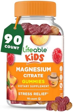 Gomitas de Magnesio Lifeable para Niños | 170mg de Magnesio Elemental de 1,420mg de Citrato de Magnesio | Suplemento Sabroso para Niños | 90 Gomitas - imagen 1