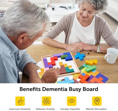 Productos Neoflavie para Demencia en Adultos Mayores, Juego de 15 Fichas de Madera, Actividades de Memoria para Alzheimer, Regalos Cognitivos, - imagen 4