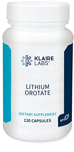 Klaire Labs SFI Health Litio Orotato 4.8 mg - Ayuda a Balancear el Ánimo - Suplemento Bioavailable de Litio Orotato - 120 Cápsulas para Enfoque y - imagen 1
