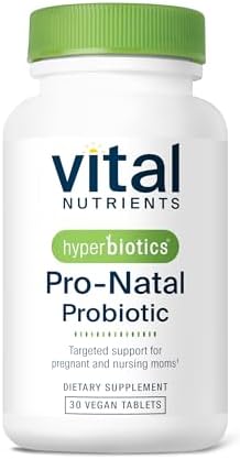 Probioticos Prenatales Hyperbiotics Vital Nutrients Pro-Natal para Mujeres | Apoyo para Náuseas, Distensión y Gases | Vegano, Sin Gluten, Lácteos y - imagen 1