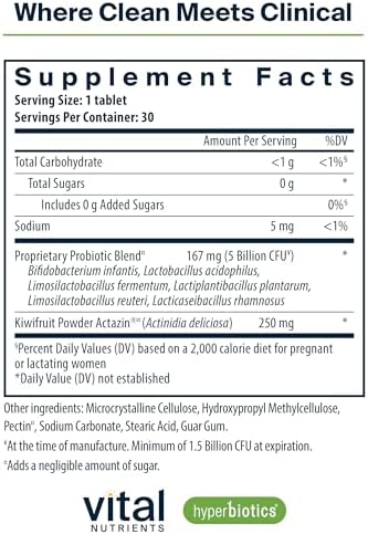Probioticos Prenatales Hyperbiotics Vital Nutrients Pro-Natal para Mujeres | Apoyo para Náuseas, Distensión y Gases | Vegano, Sin Gluten, Lácteos y - imagen 3