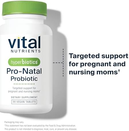 Probioticos Prenatales Hyperbiotics Vital Nutrients Pro-Natal para Mujeres | Apoyo para Náuseas, Distensión y Gases | Vegano, Sin Gluten, Lácteos y - imagen 5