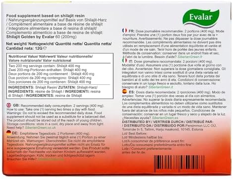 Evalar Shilajit Dorado Siberiano Altai 60 Tabletas - imagen 4