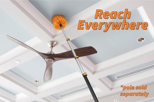 Cabezal de Cepillo para Limpiar Telarañas // Cepillo para Telarañas de Uso Interior y Exterior // Duster de Esquinas con Rosca Acme para Extensiones - imagen 4